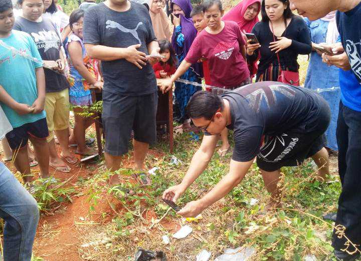 Penemuan mayat bayi prematur di lahan PKN STAN.eka compress26