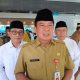 Sekretaris Daerah (Sekda) Kabupaten Tangerang, Moch Maeysal Rasyid saat memberikan sambutan kepada Jamaah Calon Haji