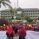 Aksi Demo Ratusan Buruh di Gedung Bupati Tangerang, Pasca terbitnya Surat Edaran Kadisnaker Kabupaten tangerang