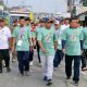 Sekertaris Daerah Kabupaten Tangerang, Moch Maesyal Rasyid turut hadir dan ikut gerak jalan bersama masyarakat Balaraja