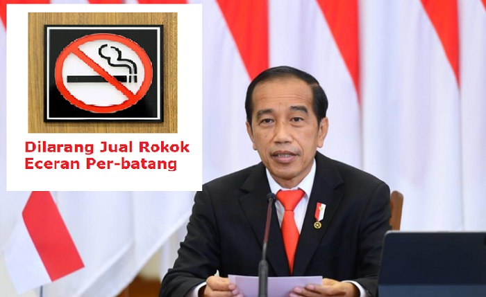 Presiden Jokowi Larang Jual Rokok Eceran Perbatang, Ini Penjelasanya