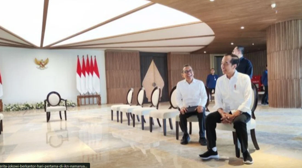 Presiden Jokowi Resmi Berkantor di IKN Senin, 29 Juli 2024/Foto:Antara