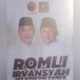 Sebuah Banner Bakal Calon Bupati Tangerang dan Bakal Calon Wakil Bupati Tangerang Mad Romli-Irvansyah tanpa logo Golkar.