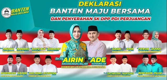 Koalisi Banten Maju Bersama Dideklarasikan, Meski Airin-Ade Hanya Terima Rekomendasi PDIP