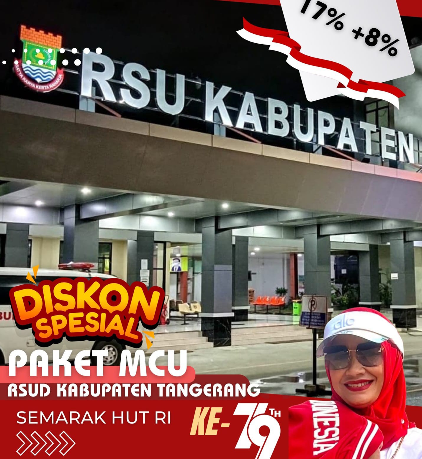 Diskon Paket MCU di RSUD Kabupaten Tangerang, Sambut HUT RI ke-79