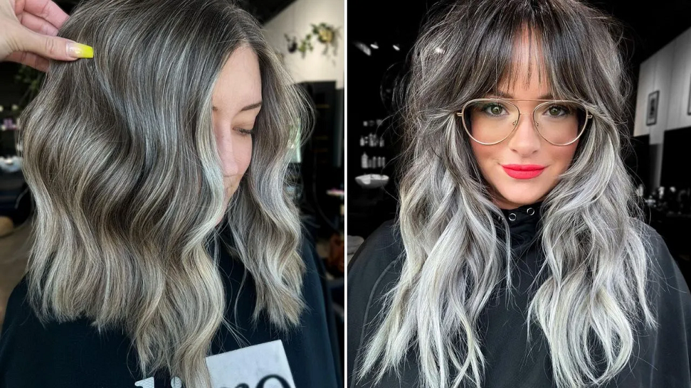 Rambut Ash Grey untuk Wanita