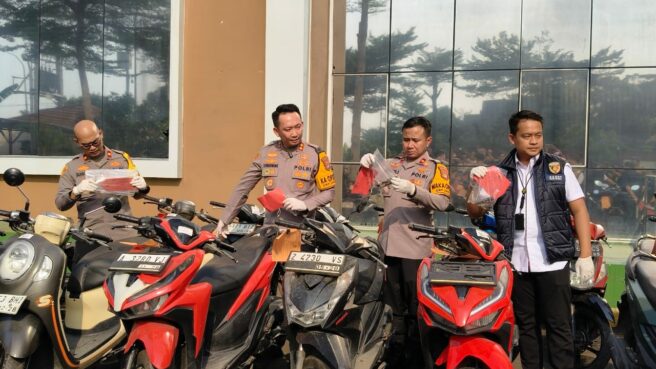 Polres Tangsel Ringkus Sindikat Curanmor Bersenpi, Penadah Sudah Jual 1.000 Unit Motor ke Sumatera