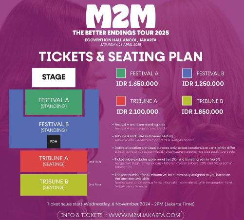 Tiket Konser M2M Jakarta 2025 