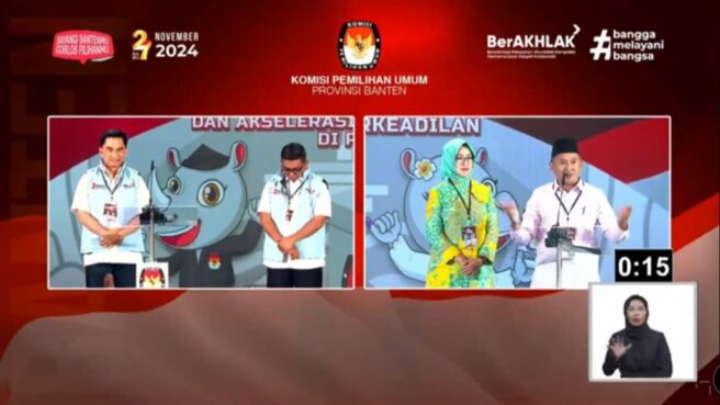 Debat Perdana Pilgub Banten 2024