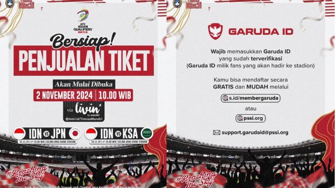 tiket timnas indonesia