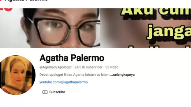 Youtuber Agatha of Palermo Dilaporkan Polisi