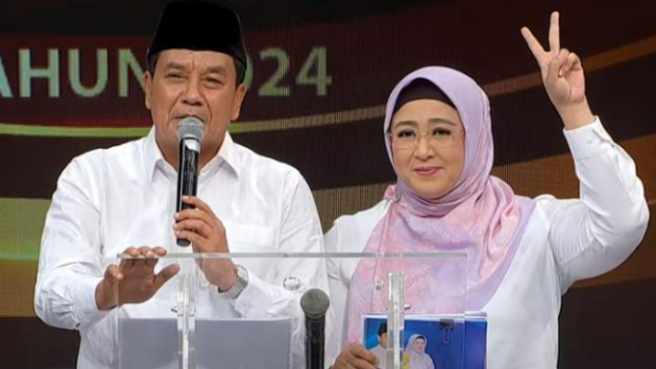 Maesyal-Intan dalam Debat Kedua Pilbup Tangerang 2024