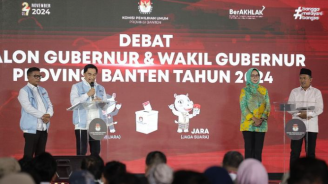 Debat Pamungkas Pilgub Banten Putaran Terakhir, Rabu 20 November 2024.