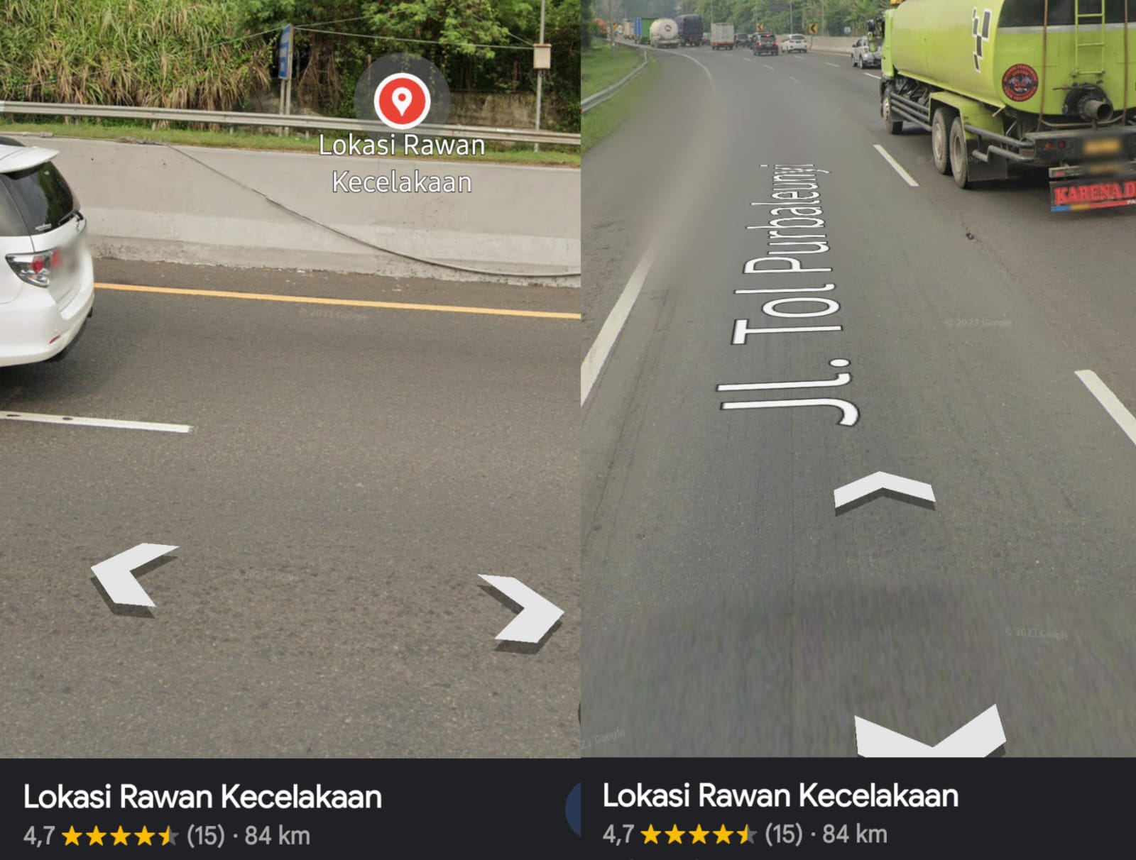 Tol Cipularang KM 92 jadi Lokasi Rawan Kecelakaan di Google Maps