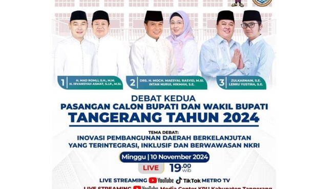 debat cabup dan cawabup tangerang