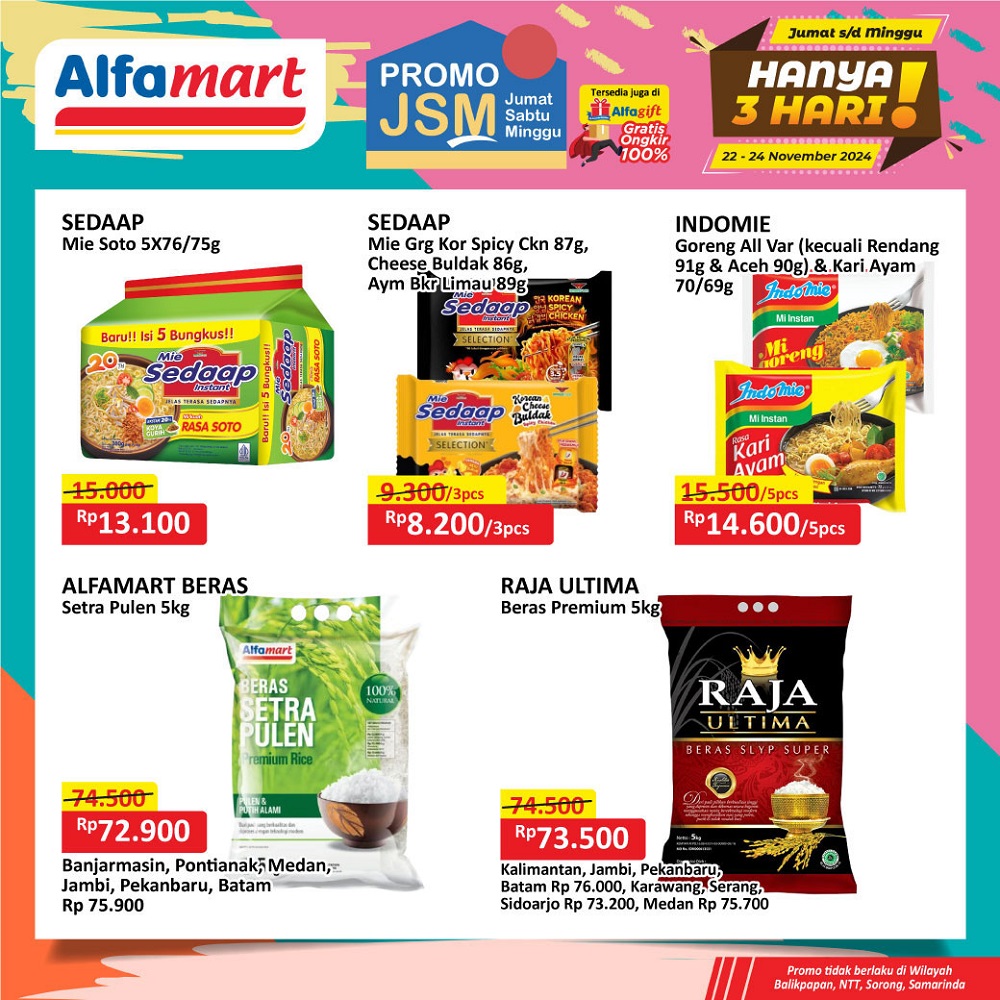 promo jsm alfamart periode 22 24 November 1