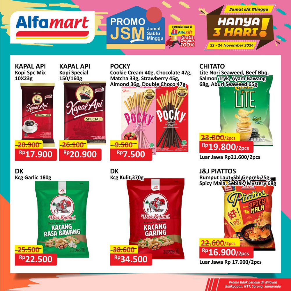 promo jsm alfamart periode 22 24 November 2