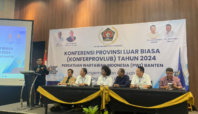 Konferensi Luar Biasa PWI Banten di Soll Marina Hotel Jatiuwung, Tangerang, Kamis 19 Desember 2024. 