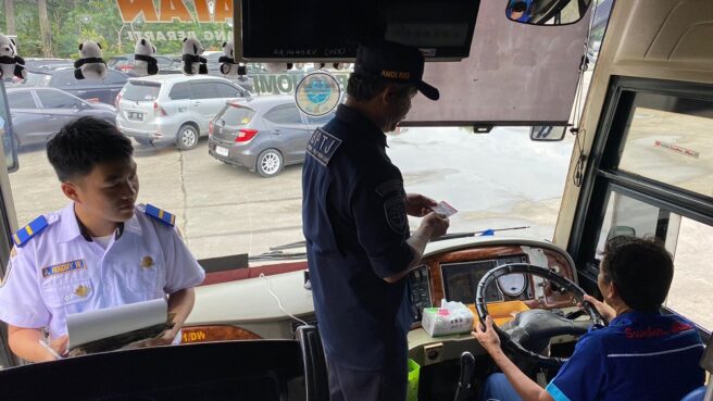 Ramp Check di Terminal Pondok Cabe/Foto:Andre-Tangselife