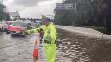 Banjir di Tol Bandara Soetta/Foto: Dokumentasi