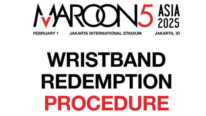 Penukaran Tiket Konser Maroon 5 di JIS