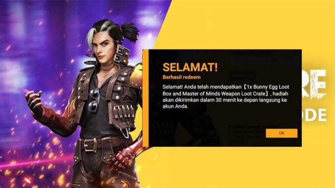 kode redeem ff hari ini