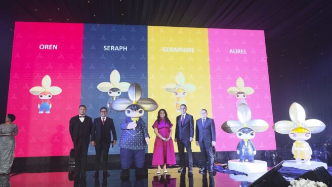 Maskot Paramount diluncurkan dalam gelaran Paramount Enterprise Awards 2025 di Grand Ballroom Atria Hotel Gading Serpong, Senin 10 Februari 2025.