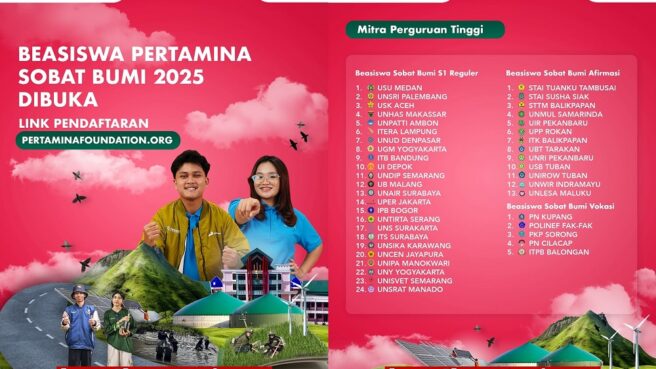 beasiswa sobat bumi 2025