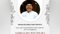 Mat Solar Meninggal Dunia Senin, 17 Maret 2025 malam.