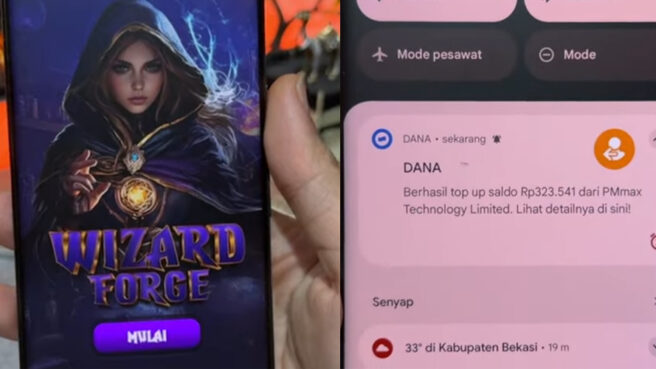 aplikasi penghasil uang WIZARD FORGE
