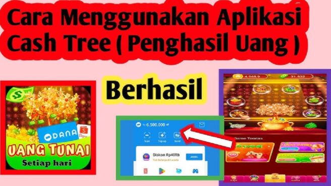 Saldo DANA gratis 2025 dari aplikasi Cash Tree
