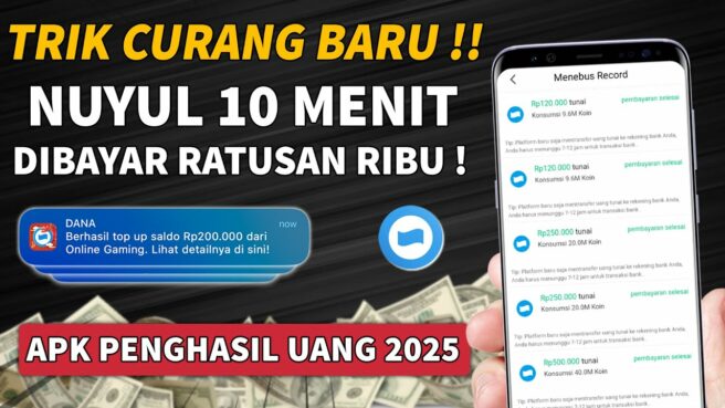 Aplikasi penghasil uang 2025