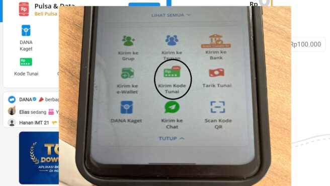 Cara klaim dan kirim saldo DANA pakai fitur Kode Tunai