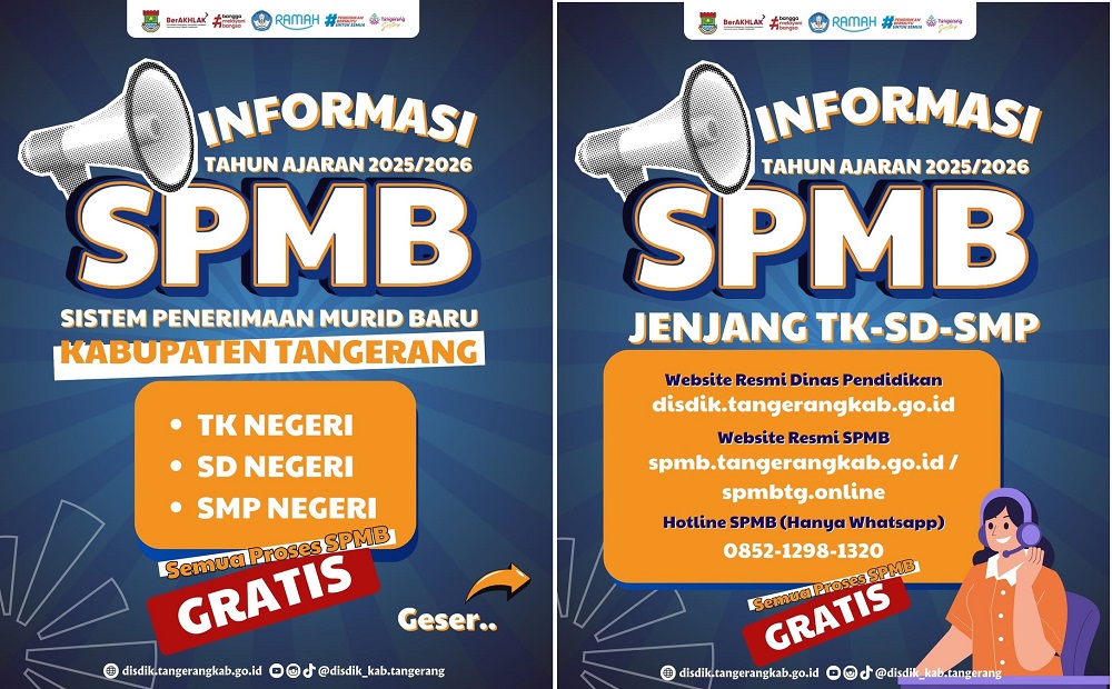 Catat! Jadwal SPMB 2025 Tangerang Raya Jenjang TK, SD, dan SMP Negeri, Pendaftaran Sudah Mulai Dibuka 2 Jadwal SPMB Kabupaten Tangerang 2025