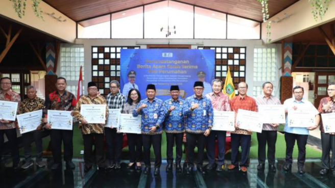 Pemkot Tangerang terima penyerahan Lahan PSU dari 11 Pengembang.Foto:Dokumentasi Pemkot Tangerang
