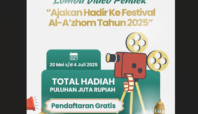 Dalam rangkaian Festival Al-Azhom, DPD BKPRMI Kota Tangerang resmi membuka lomba video pendek berhadiah puluhan juta rupiah.