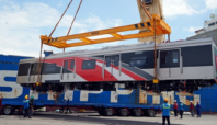 Rangkaian KRL baru dari Cina tiba di Indonesia Jumat, 30 Mei 2025.Foto:Tangkapan Layar