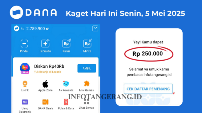 saldo dana kaget