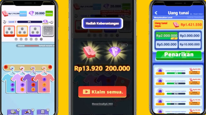 klaim dana kaget dari aplikasi penghasil uang