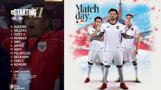 Timnas Indonesia vs Jepang hari ini