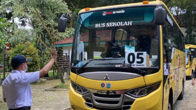Bus sekolah gratis Kabupaten Tangerang