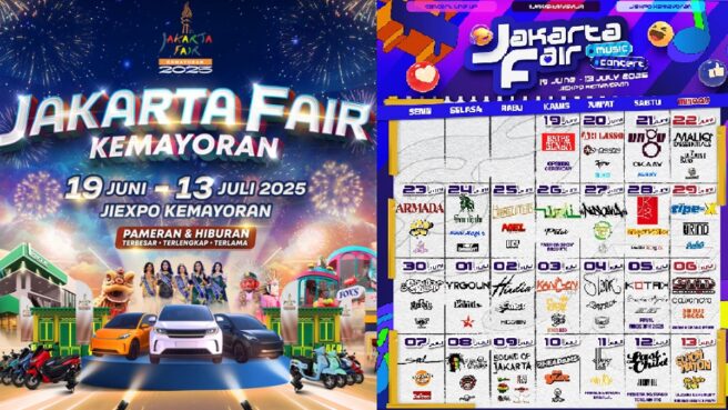Pesta Kembang api dan konser Jakarta Fair 2025