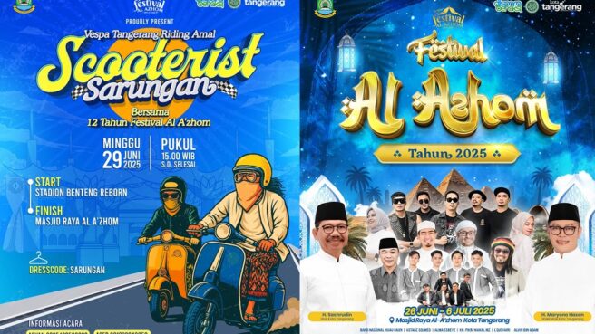 Scooterist Sarungan Festival Al-Azhom ke-12