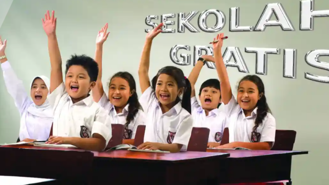 Ilustrasi Sekolah Gratis
