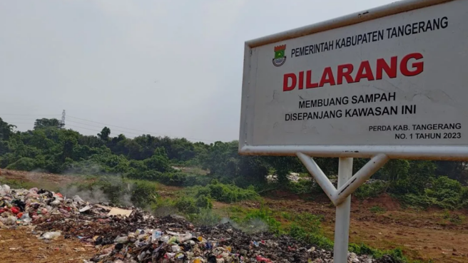 Larangan Buang Sampah Sembarangan/Foto:Antara