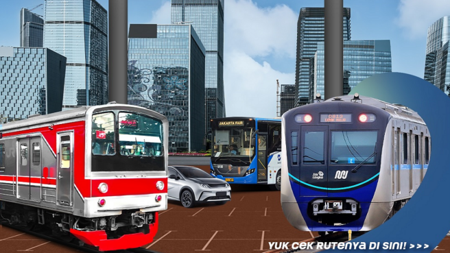 cara ke prj 2025 naik transportasi umum dan pribadi