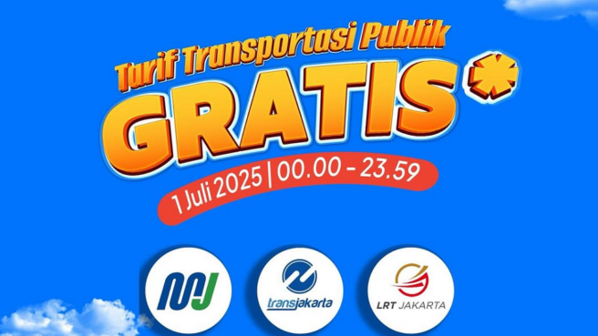 Tarif MRT, LRT Jakarta, dan Transjakarta Hari Bhayangkara