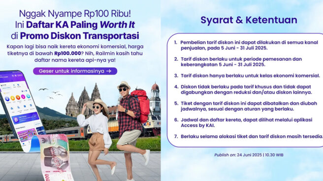 diskon tiket kereta api