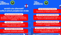 jalan alternatif BTN Jakarta International Marathon 2025