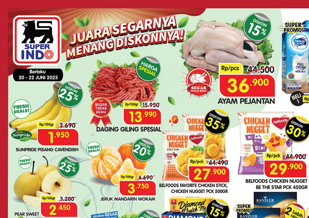 Promo JSM Superindo 20–22 Juni 2025: Diskon Hingga 45%, Beli 1 Gratis 1, dan Harga Spesial Weekend Ini! 2 jsm superindo